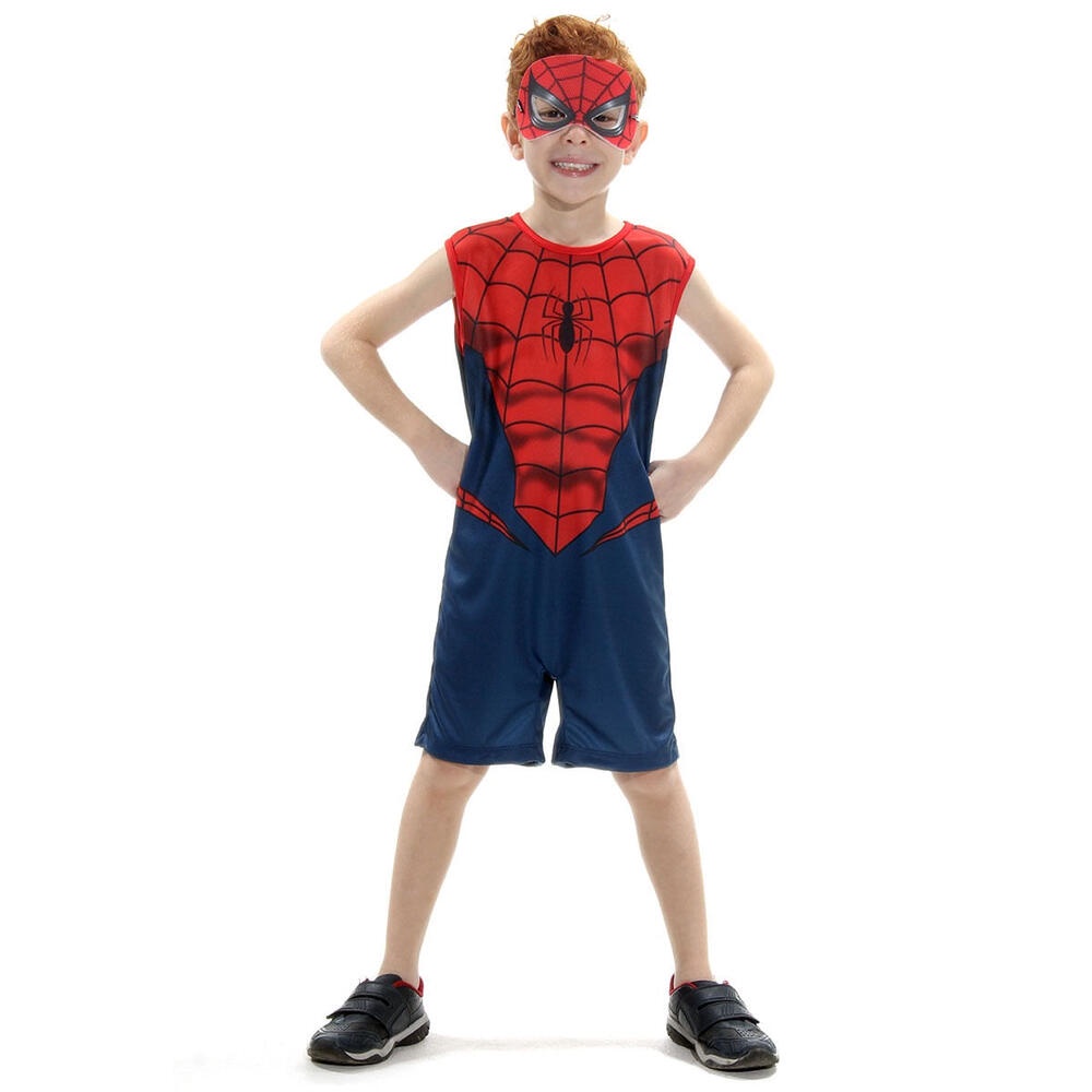 Fantasia Marvel Homem Aranha Infantil Regata Abrakadabra - Baby & Kids Fashion