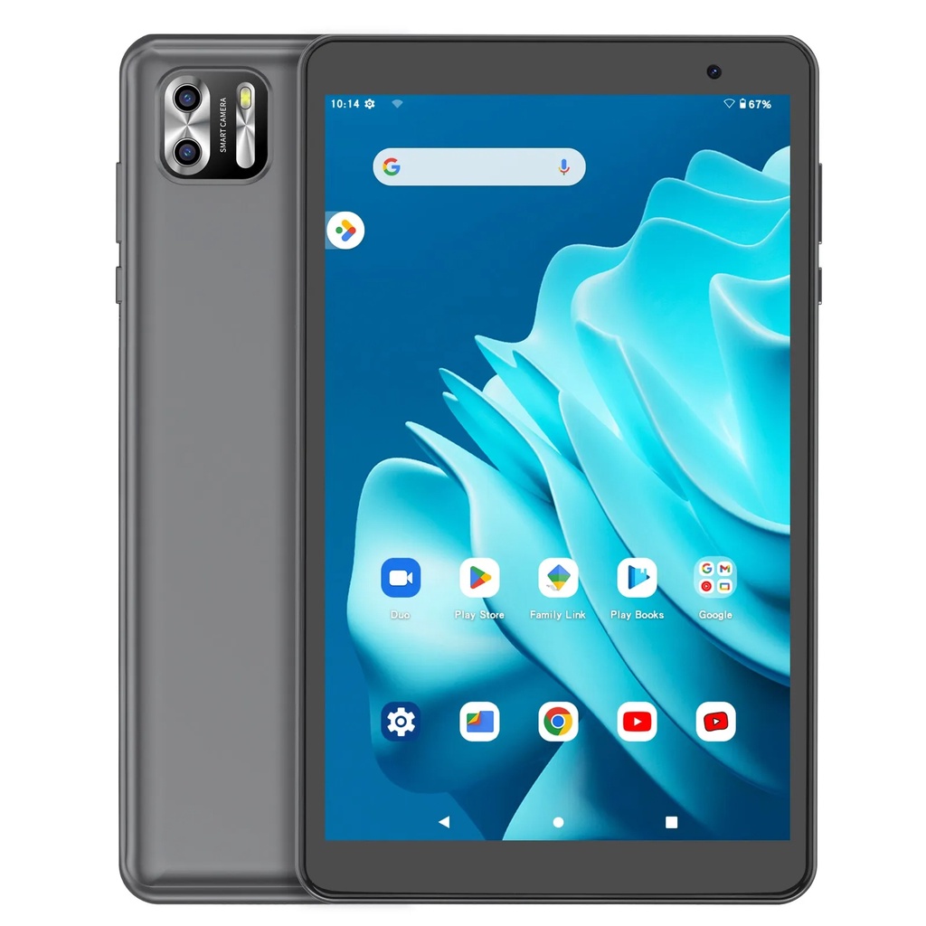 Tablet 8" Polegadas 4Gb 64Gb Android 13 Quad Core Tela IPS 1280x800 5000mAh Bateria Wi-Fi Preto