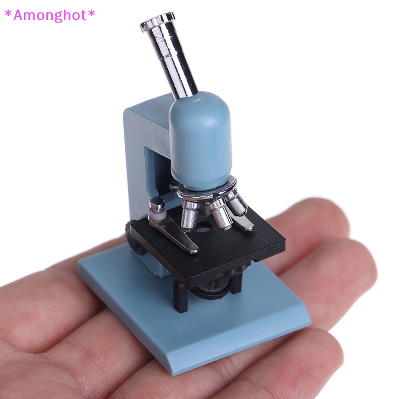 Entrehot > 1 Peça 1 : 12 Casa De Bonecas Microscópio Em Miniatura Equipamento De Laboratório Modelo Decoração De Cena Ex