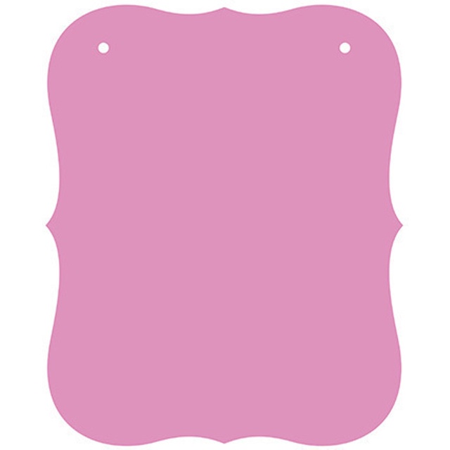 Varal De Bandeirolas em Papel Lousa - Tag Rosa - 21,5 x 26,5 cm