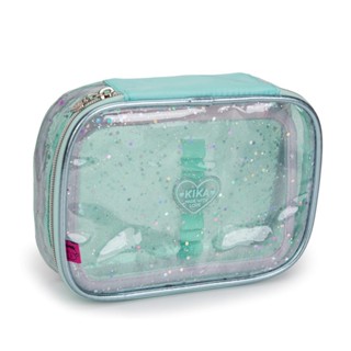 Estojo Box Escolar Transparente C/ Glitter Para Meninas 2024