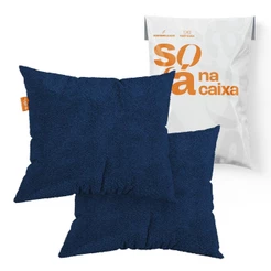 Kit com 2 Almofadas em Bouclé - Sofá na Caixa