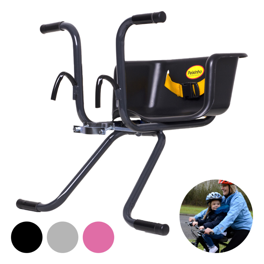 Cadeirinha de Bicicleta Bike Dianteira Infantil Até 15 Kg Até 4 Anos Segura Fixa Universal Peixinho em Oferta na Shopee