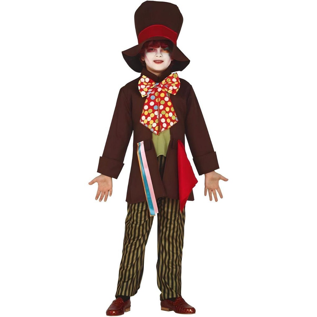 Fantasia Chapeleiro Maluco Infantil de Luxo Completa Com Chapéu P 3 - 4