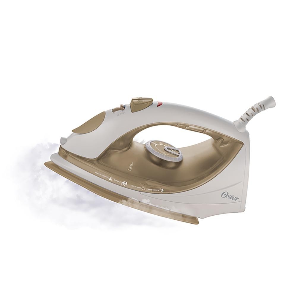 Ferro de Passar Roupa a Vapor Oster Antiaderente 1200W Branco/Dourado 220V - GCSTBS5907 - Home Appliances