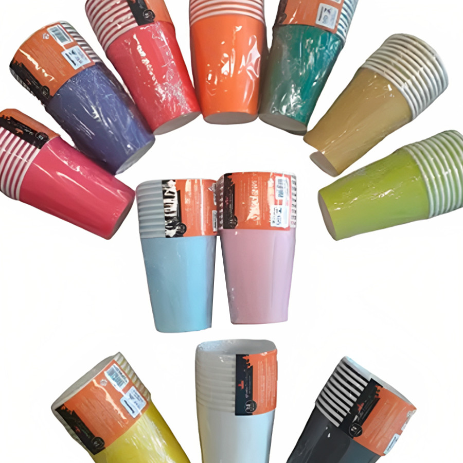 Copo Papel Liso Biodegradável - 10 un - 270 ml - Silver Festas em Oferta na Shopee