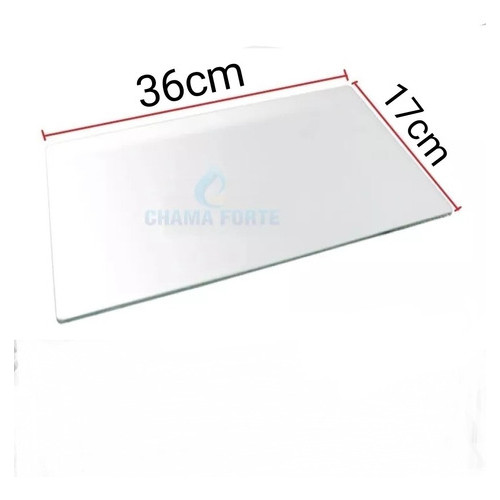 VIDRO Interno Compativel C/ Dako Supreme 4 Bocas  360x170