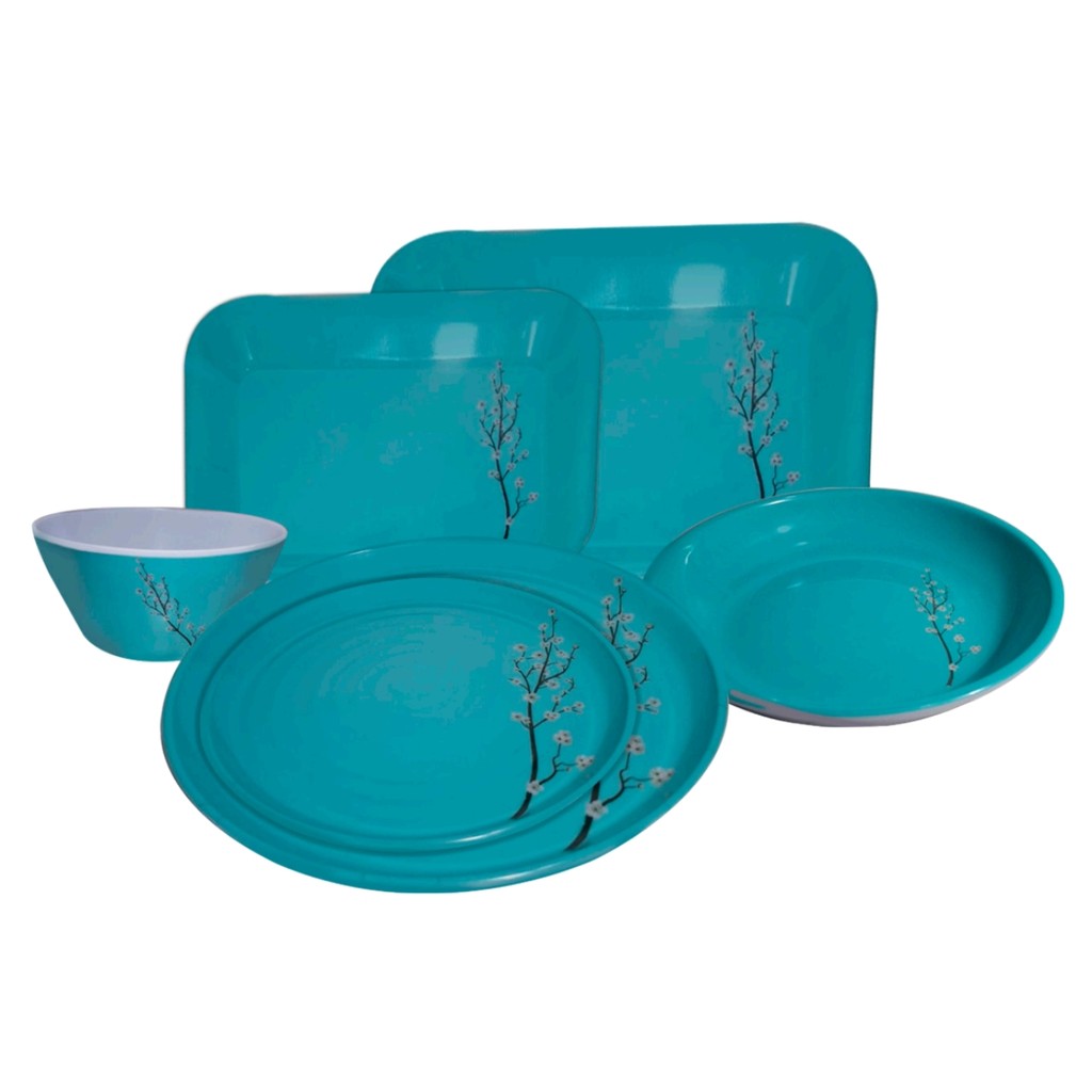 Linha Sakura Verde Melamina - Escolha Prato, Cumbuca Bowl e Travessa