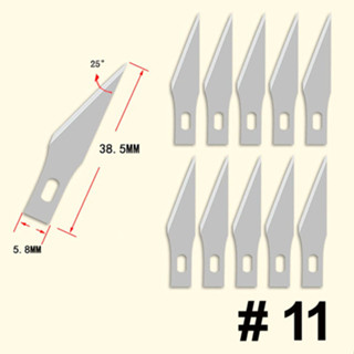 10 Laminas De Estilete Precisão Bisturi Artesanato #11 Kst Artesanatos em Oferta na Shopee