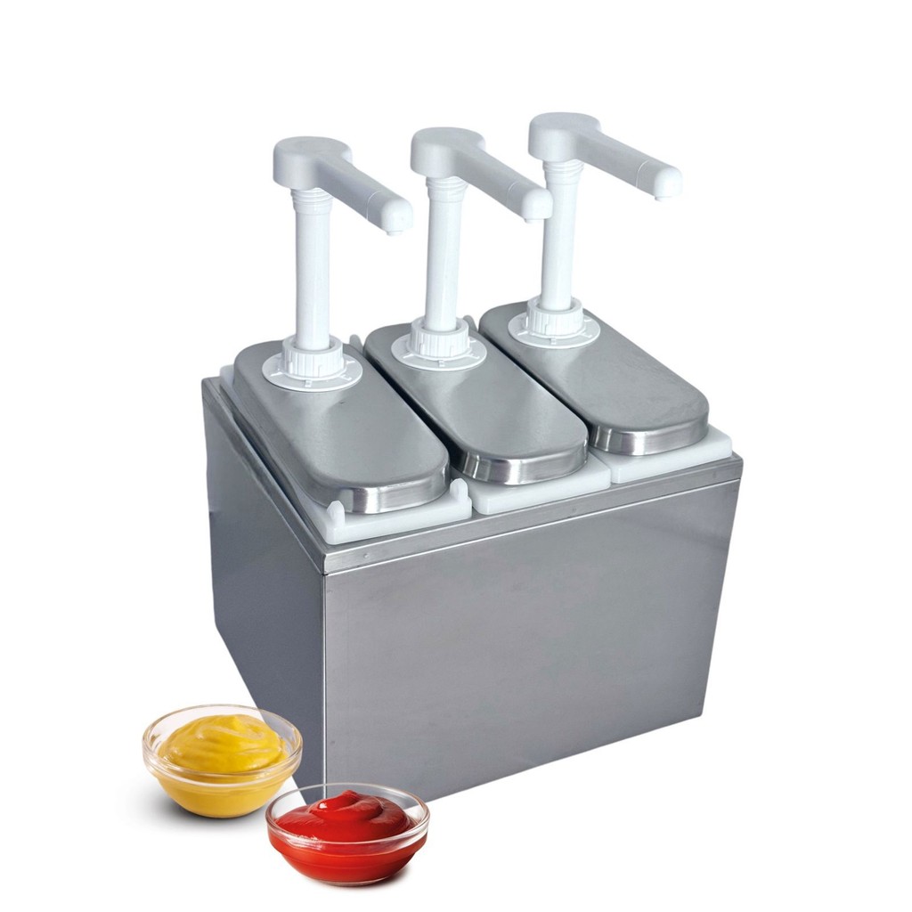 Dispenser Dosador de Molho ou Condimento em Inox 3 Litros