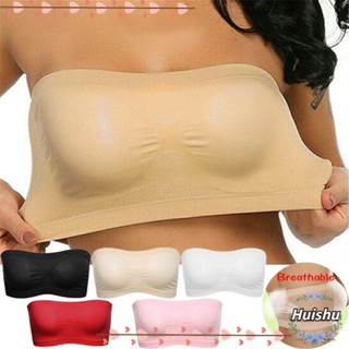 HS Fashion Tube Tops Invisível Sem Costura Peito De Embrulho Feminino Envoltório De Alta Elasticidade Alças/Multicolor