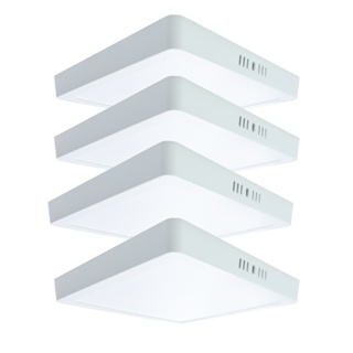 Kit 4 Painel Plafon Quadrado Sobrepor Led 25w Bivolt Branco Frio em Oferta na Shopee