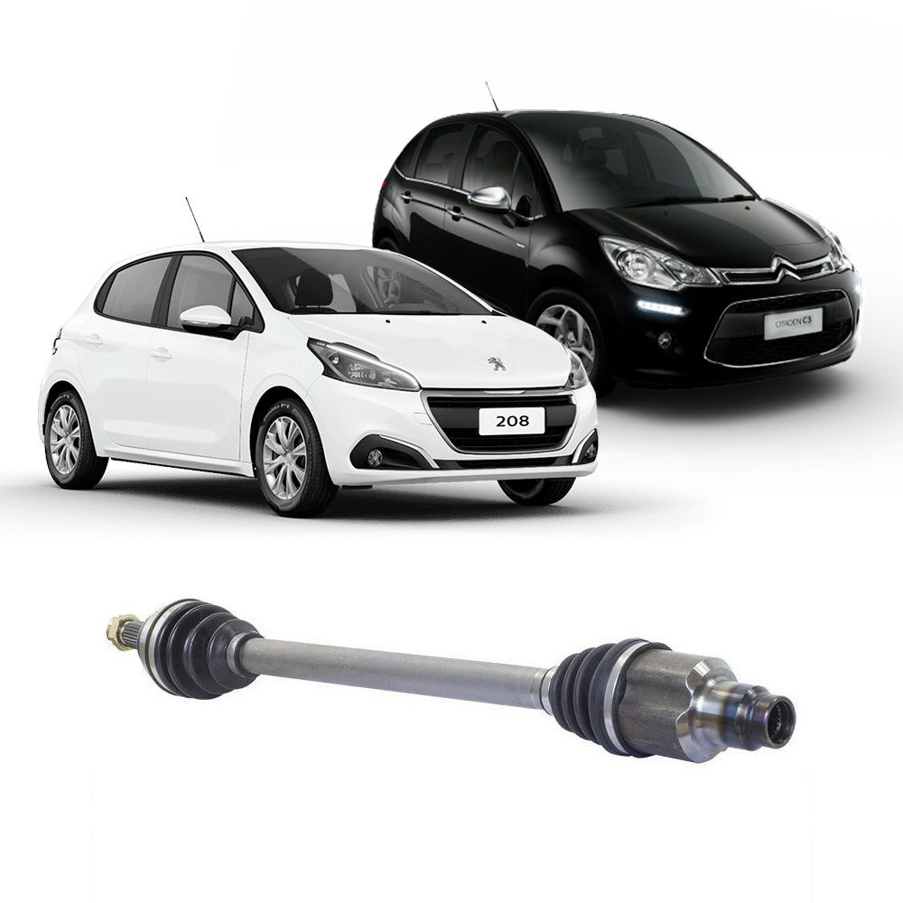 Semi Eixo Peugeot 208 Citroen C3 1.6 Automático 2013 2014 2015 2016 2017 2018 2019 2020 - Lado Direito