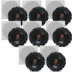 Kit 8 Caixa De Som Jbl Flex3 Arandela Quadrada Embutir 50rms