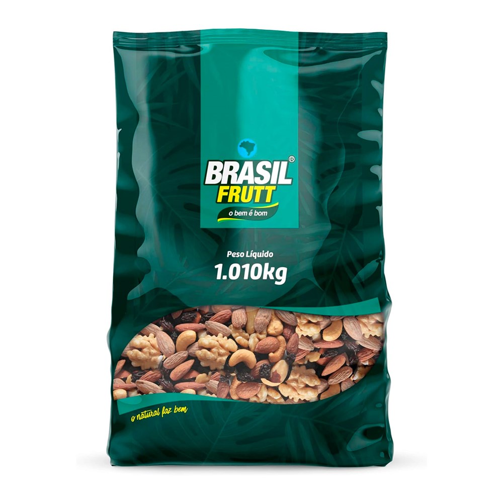 Mix Frutas Secas Pacote Brasil Frutt 1,010kg
