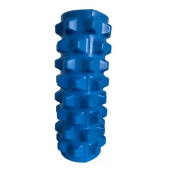 Rolo Massagem Liberação Miofascial Foam Roller Azul Pilates Musculação Relaxamento Fitness