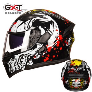 Revelando Capacete Moto com lente dupla spot 90210.14 Four Seasons GXT Capacete antiembaçado Capacete de segurança Capacete