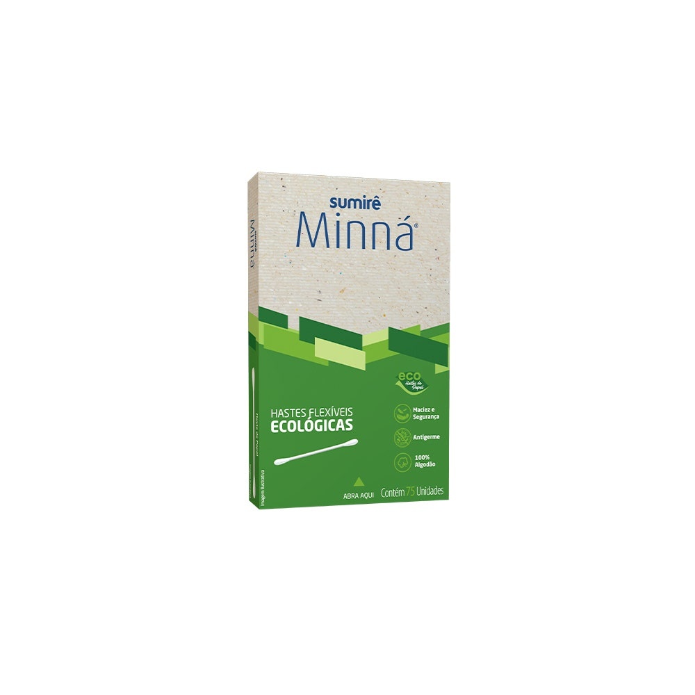 Hastes Flexíveis Minná Ecológica c/75un em Oferta na Shopee
