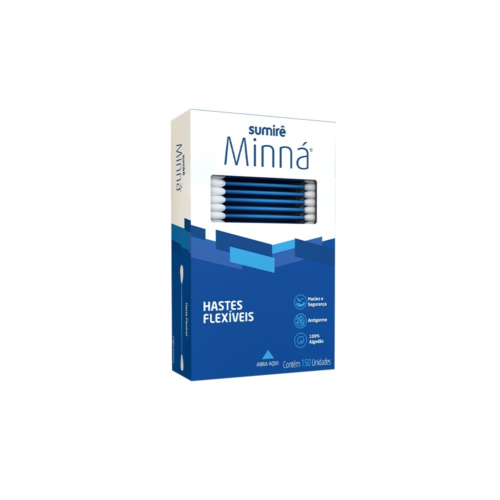 Hastes Flexíveis Minná Tradicional c/150un