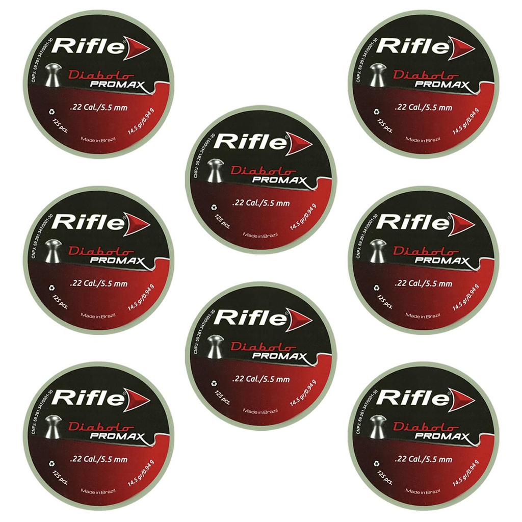 8un Chumbinho 5.5mm Rifle Diabolo Promax - 125un em Oferta na Shopee