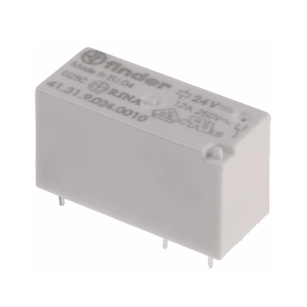 Rele Interface Mini 12A 24Vcc 1 Contato Reversivel Serie 41