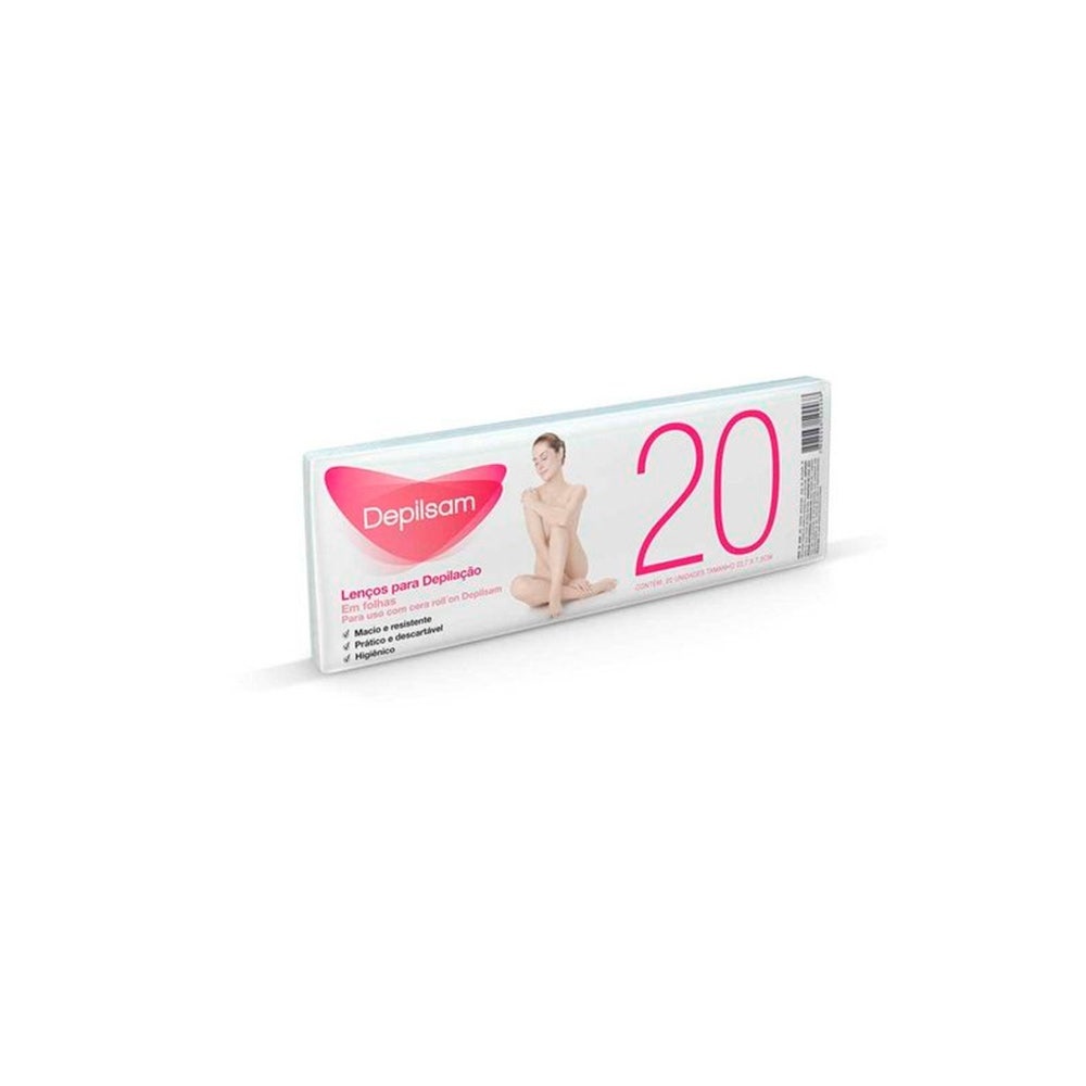 Lenço Para Depilação Depilsam 20Fls em Oferta na Shopee