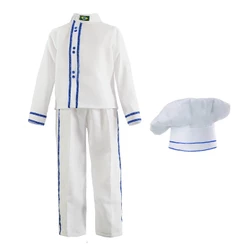 Fantasia Chef de Cozinha Masculino Infantil Com Chapéu