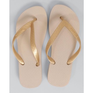 Chinelo Feminino Ipanema Bege Ouro