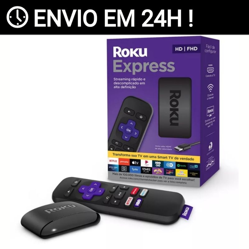 TRANSFORME SUA TV EM SMART DE VERDADE Roku express