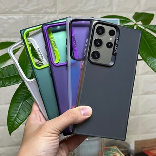 Luxo Fosco Macio TPU Caso De Telefone Para Samsung S24 FE S23 A35 S22 Plus Ultra A05S A15 A25 A55 A14 A54 5G Fino À Prov em Oferta na Shopee