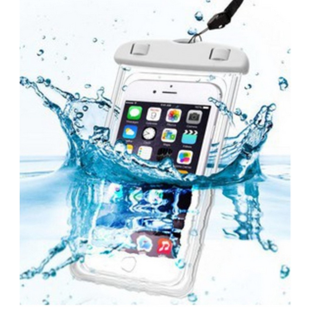 Capa Bolsa A Prova D'água Para Celular Até 6.7 Pol Transparente Praia Piscina Cachoeira