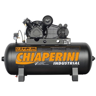Compressor de Ar Industrial 15+PCM/APV 200 Litros 425 l/min Monofásico - Chiaperini em Oferta na Shopee