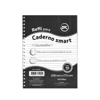 Refil Caderno Smart Universitário Branco 48 Folhas DAC