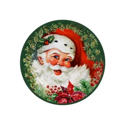Conjunto com 6 Pratos de Sobremesa Natal Ø21cm