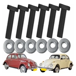 Kit 6 Parafusos + 6 Arruelas Dobradiça Capo Fusca