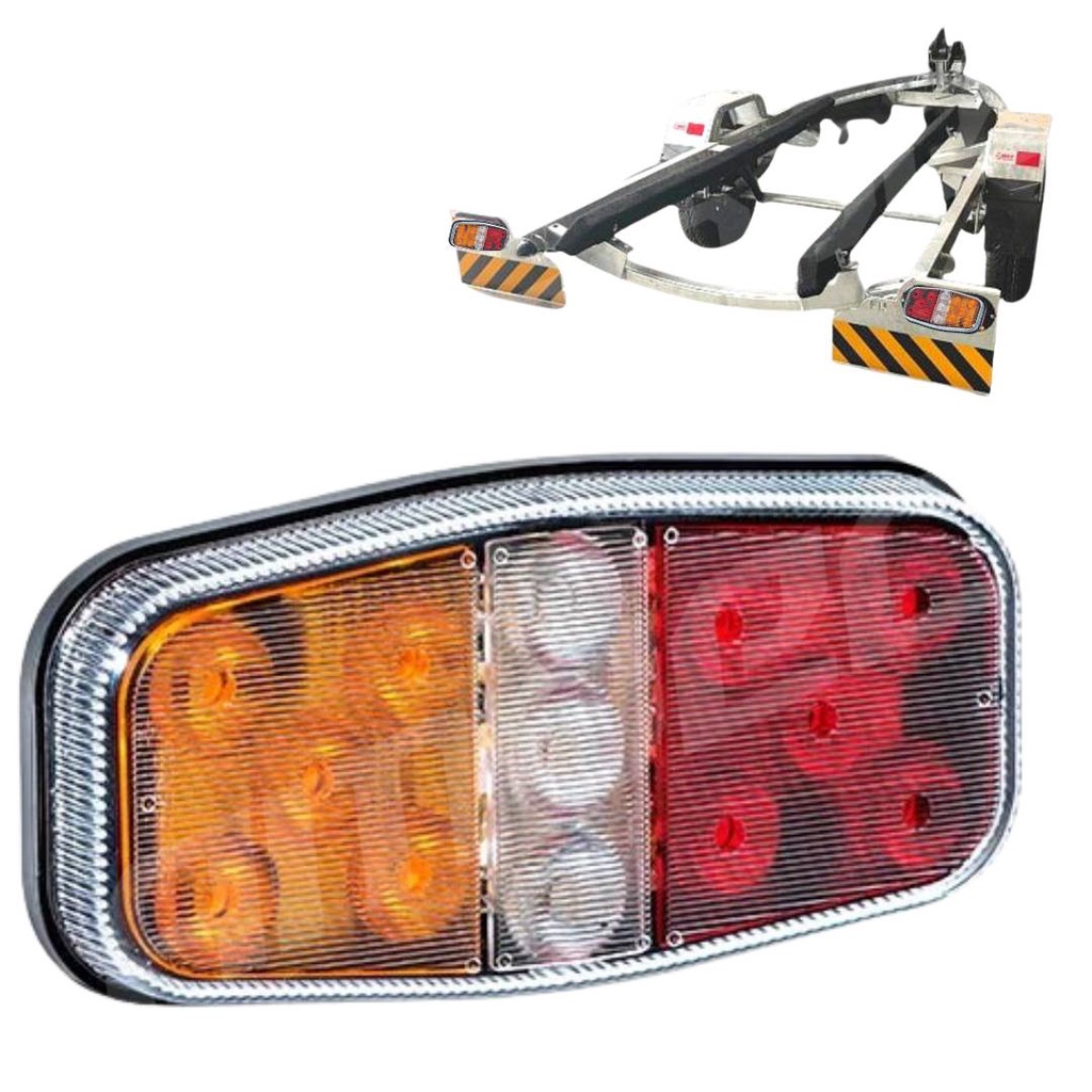 Lanterna Carretinha Canoinha Led Prova De Agua com Luz Ré - Spare Parts and Accessories for Vehicles