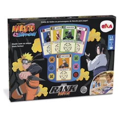 Brinquedo Jogo De Tabuleiro Infantil Rank Ninja Naruto Shippuden com 55 Cartas Elka - 1189