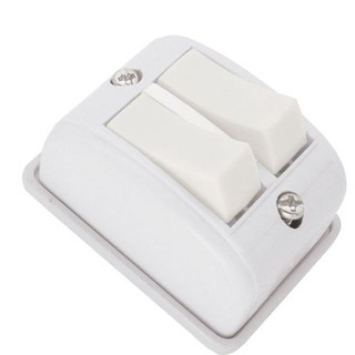 Interruptor 2 Teclas Paralelas Retangular Branca Radial 1801.397