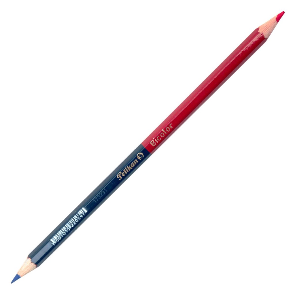 LAPIS DE COR PELIKAN BICOLOR AZUL/VERMELHO 810845 em Oferta na Shopee