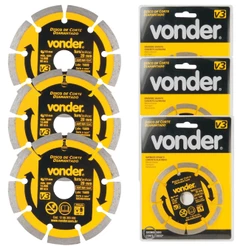 Kit 3 Disco de Corte Diamantado 110x20mm V3 Vonder