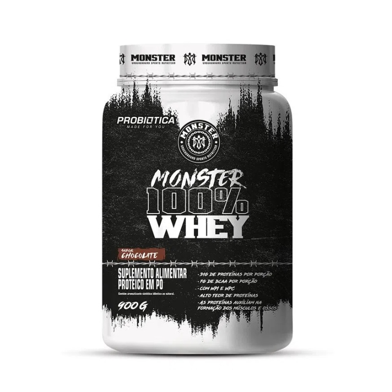 Monster 100% Whey Pote 900g - Probiótica