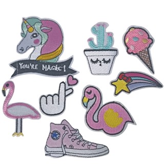 8 Apliques Bordados - Patchwork - patches em Oferta na Shopee