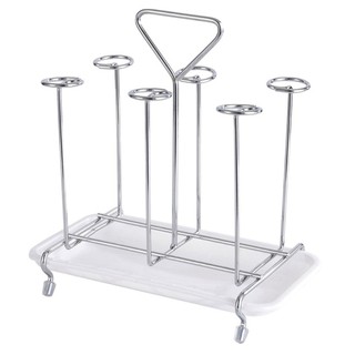 YYS Suporte De Secagem Para Copos Que Economiza Espaço Organizador De Metal Durável 6 Xícaras Ou Canecas
