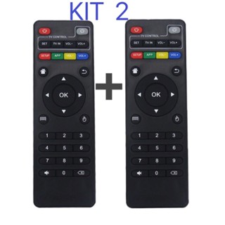 KIT 2 Controle remoto universal MXQ TV Box para TV Box H96 V88, Z28, T95X T95Z X96