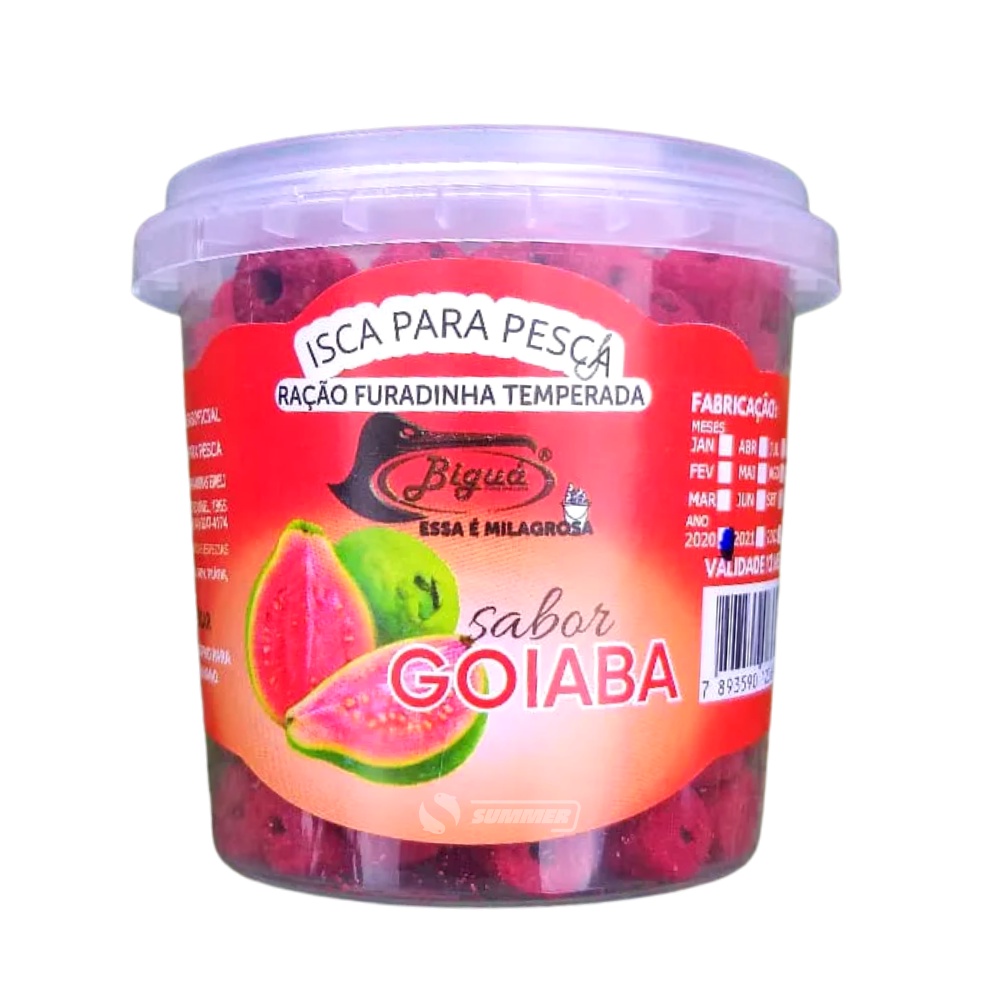 Ração Furadinha de Pesca Pesqueiro Tambaqui Goiaba 90g Biguá em Oferta na Shopee