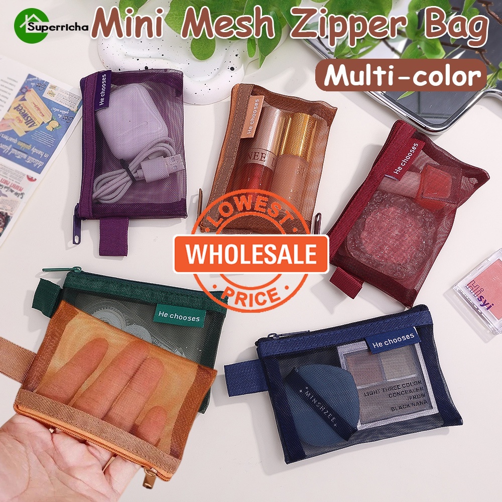 [Preço De Atacado] Sacos Organizadores De Joias De Cosméticos Para Moedas De Viagem/De Cartão De Crédito De Identificaçã