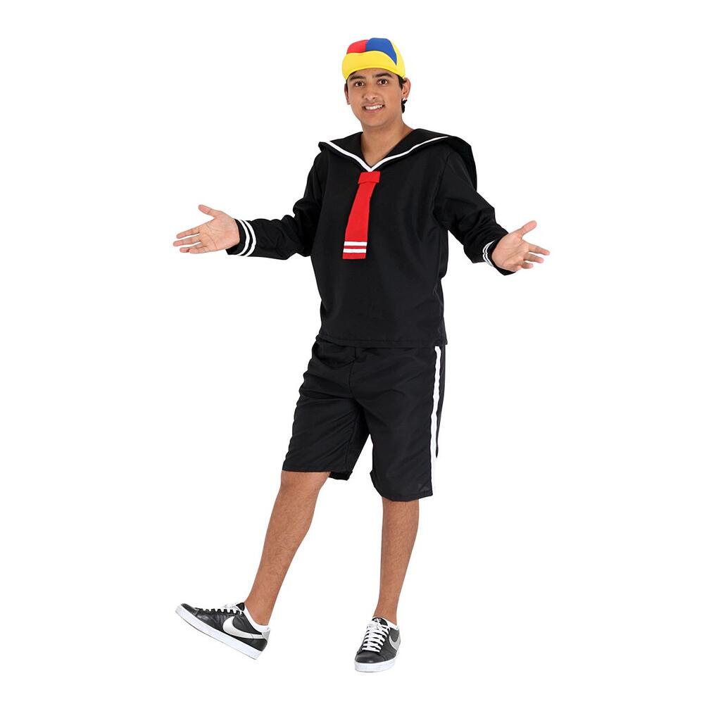 Fantasia Quico Chaves Adulto Completa Gravata Bermuda Chapéu
 em Oferta na Shopee
