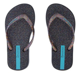 Chinelo Infantil Ipanema Glitter Multicolor Preto