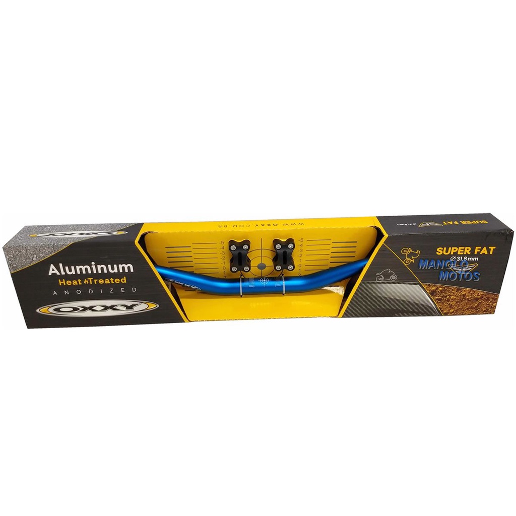 Guidão Oxxy Super Fat Bar [Baixo] + Adaptador Bros/XRE/Lander/Tenere/Xtz em Oferta na Shopee
