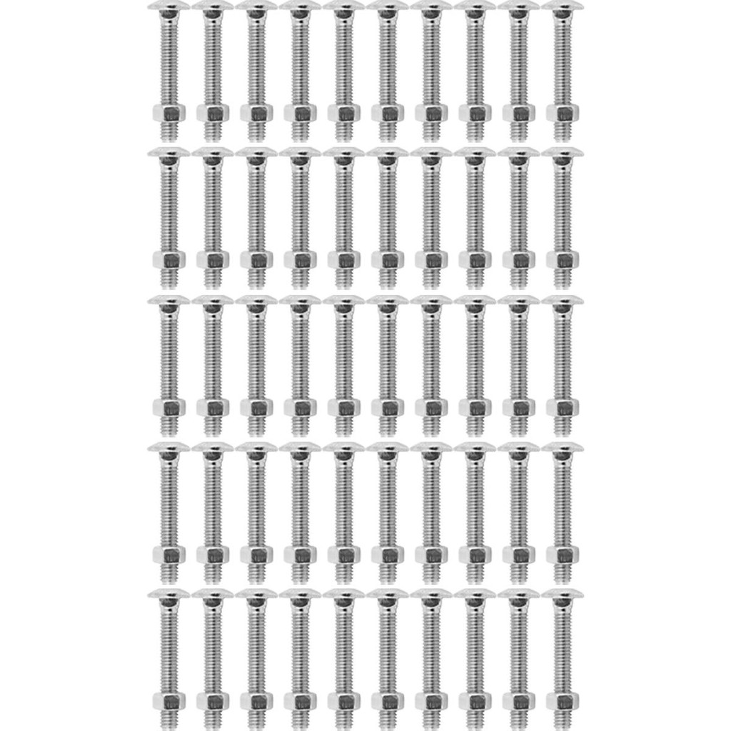 Kit Parafuso Francês Com Porca  1/4'' x 1.1/2'' - 53,0004 (Com 50 Unidades) - Nord em Oferta na Shopee